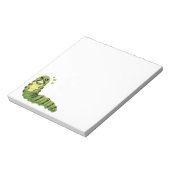 Cute Caterpillar with Hearts ノートパッド (回転)