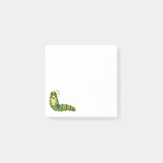 Cute Caterpillar with Hearts ポストイット (正面)