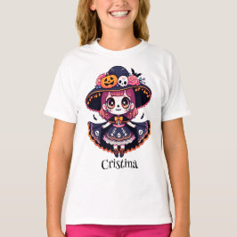 Cute catrina girl halloween personalized tシャツ