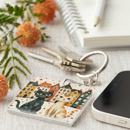 Cute Cats キーホルダー (正面右)