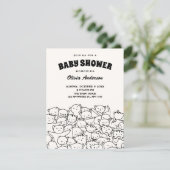 Cute cats baby shower 招待状 (スタンド正面)