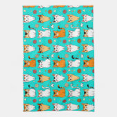 Cute Cats 🐱✨ Colorful Felines Yarn Playful キッチンタオル (縦)