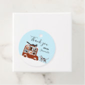 Cute Cats in car Winter Birthday Baby Gift フェイバータグ (インサイチュ)