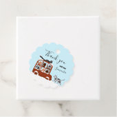 Cute Cats in car Winter Birthday Baby Gift フェイバータグ (インサイチュ)