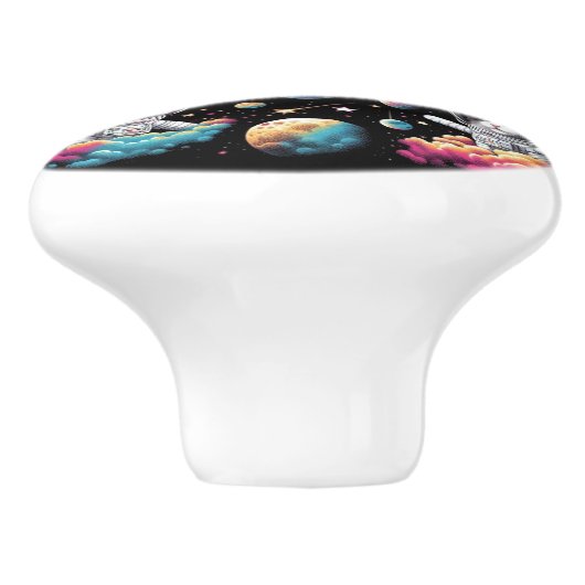 Cute Cats in Space Knob. セラミックノブ (側面)