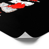 Cute Cats Love Valentine Design For Men Women Kids ポスター (角)