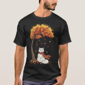 Cute Cats Lover Persian Cat Fall Autumn Tシャツ (正面)
