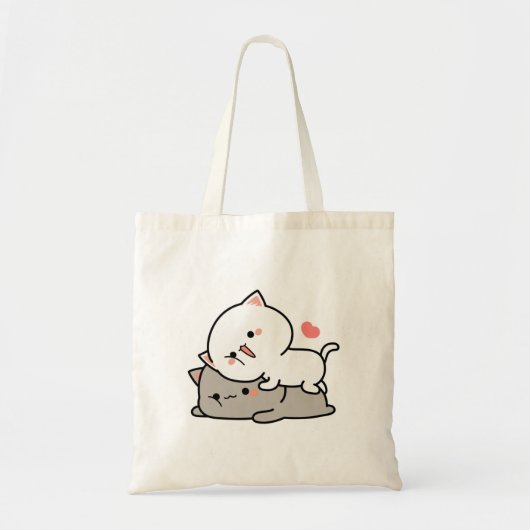 cute cats mochi トートバッグ (正面)