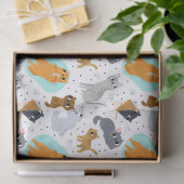 Cute cats Pattern Birthday for Cats 薄葉紙 (ギフト)