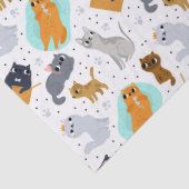 Cute cats Pattern Birthday for Cats 薄葉紙 (詳細)