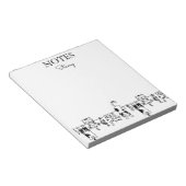 Cute Cats Personalized Notepad ノートパッド (アングル)