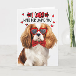 Cute Cavalier King Charles Dog Love Valentine シーズンカード