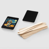 Cute Cavalier King Charles Spaniel Dog Halloween J ハンドファン (組立なし)