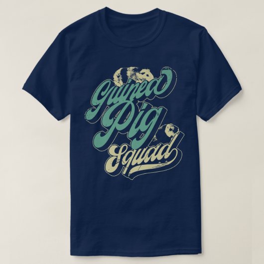 Cute Cavy Guinea Pig Rodent Team Squad Wheek Premi Tシャツ (デザイン正面)