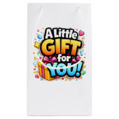 Cute Celebration Gift Bag – A Little Gift for You スモールペーパーバッグ (裏面)