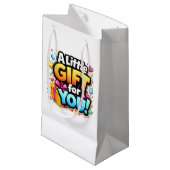Cute Celebration Gift Bag – A Little Gift for You スモールペーパーバッグ (正面アングル)