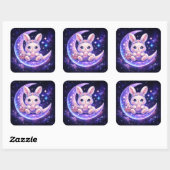 Cute Celestial Easter Bunny Sticker Sheet スクエアシール (シート)