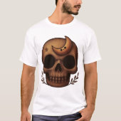 ​Cute Celestial Skull Art Tシャツ (正面)