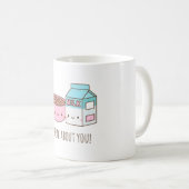 Cute Cereal About You Love Puns コーヒーマグカップ (正面右)
