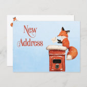 Cute Change of Address New Address Announcement 案内ポストカード (正面/裏面)