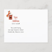 Cute Change of Address New Address Announcement 案内ポストカード (裏面)