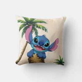 Cute Chaotic Vibes Throw Pillow – Tropical Cartoon クッション