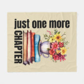 Cute chapter book word art  フリースブランケット (正面(横))