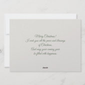 Cute charming owl Christmas シーズンカード (裏面)