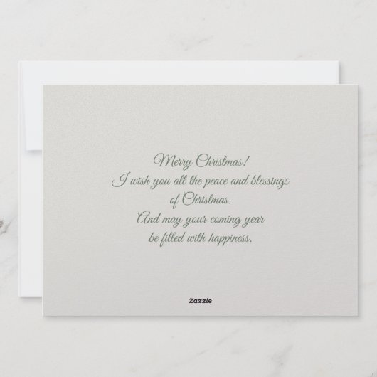 Cute charming owl Christmas シーズンカード (裏面)