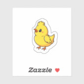 Cute Cheeky Easter Chick Yellow Bird シール (シート)