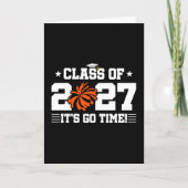 Cute Cheer Squad Graduation Senior Class of 2027 カード (正面)