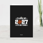 Cute Cheer Squad Graduation Senior Class of 2027 カード (裏面)