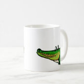 Cute & Cheerful Crocodile Coffee Mug | Happy Croc  コーヒーマグカップ (正面右)