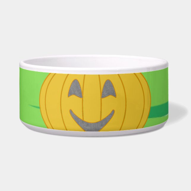 Cute Cheerful Harvest Pumpkin Orange ボウル (正面)
