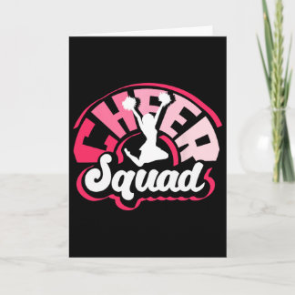 Cute Cheerleader Art Women Girls Cheer Squad Cheer カード