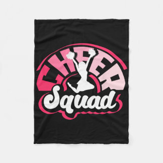 Cute Cheerleader Art Women Girls Cheer Squad Cheer フリースブランケット