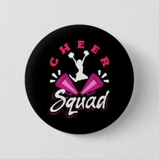Cute Cheerleader Art Women Girls Cheer Squad Cheer 缶バッジ