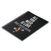 Cute Cheerleader Gift Ideas Cheerleading Sports ノートブック (左側)