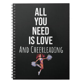 Cute Cheerleader Gift Ideas Cheerleading Sports ノートブック