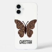 cute cheetah print butterfly Case-Mate iPhoneケース (裏面)