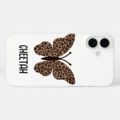 cute cheetah print butterfly Case-Mate iPhoneケース (裏面 (横))