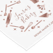 Cute Chef Bakery Home Made Cakes Sweets ショートテーブルランナー (コーナー)