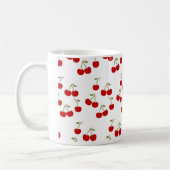Cute Cherries Pattern コーヒーマグカップ (左)