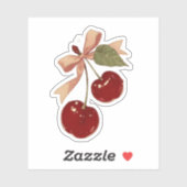 Cute Cherry Bow Aesthetic Sticker シール (シート)
