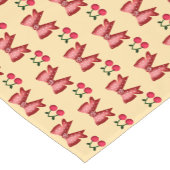 Cute Cherry Bow Seamless Pattern Pink Aesthetic Ka ショートテーブルランナー (コーナー)