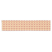 Cute Cherry Bow Seamless Pattern Pink Aesthetic Ka ショートテーブルランナー (横)