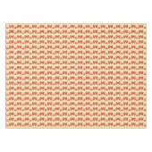 Cute Cherry Bow Seamless Pattern Pink Aesthetic Ka テーブルクロス (正面(横))