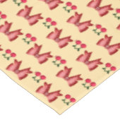 Cute Cherry Bow Seamless Pattern Pink Aesthetic Ka テーブルクロス (アングル)