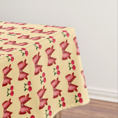 Cute Cherry Bow Seamless Pattern Pink Aesthetic Ka テーブルクロス (インサイチュ)