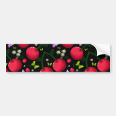 Cute Cherry Butterfly Pattern, Glossy Kawaii Fruit バンパーステッカー (正面)